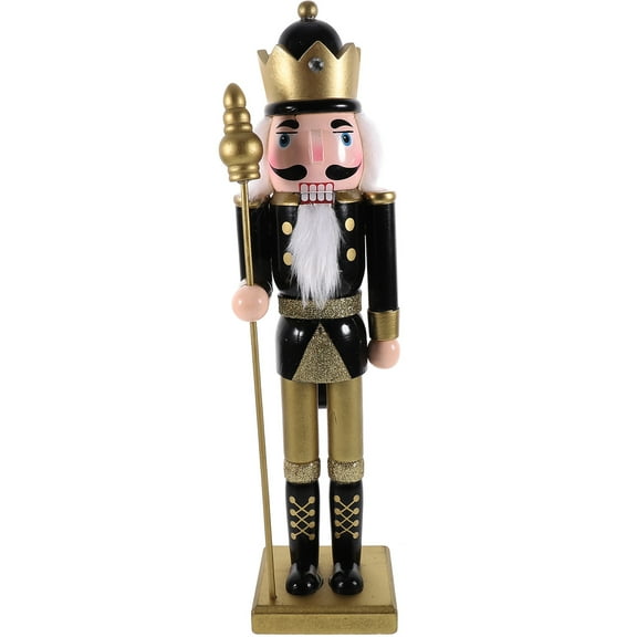 EXHUMKY BERTDOMD Assorted Color Wooden Nutcracker Figurines for Holiday Decor and Home Display Accents