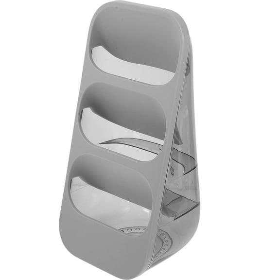 EXHUMKY Exhumky Grey Pet PP Chopstick Holder for Kitchen Storage - Angled and Easy to Clean