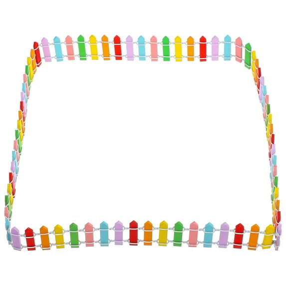 RENACLIPY Garden Edging Wooden Mini Picket Fence by Mlins 1Pcs