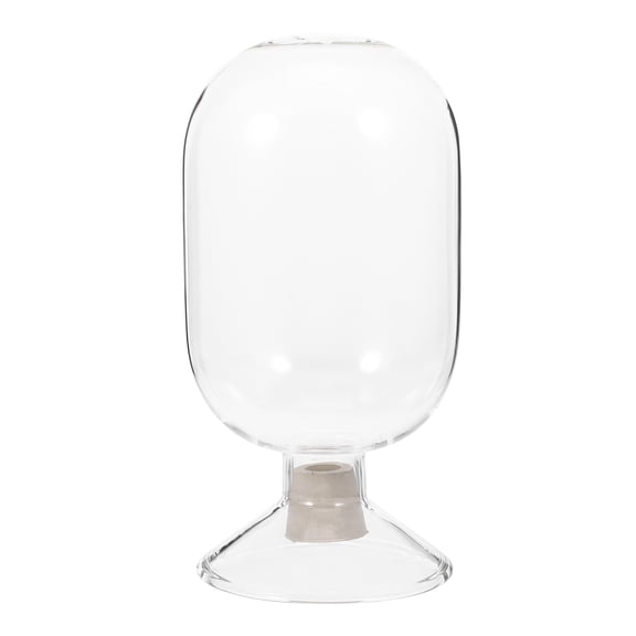 BERTDOMD Glass Display Dome with Rubber , Bell Jar Cloche for Flower Preservation and Decorative Home Display