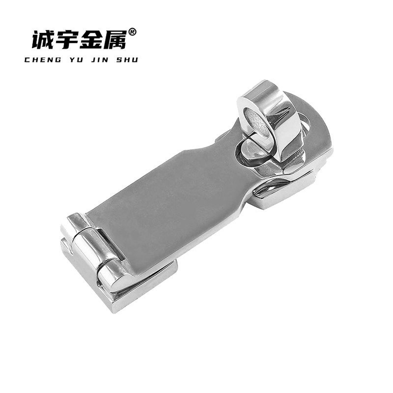 SENJEOK 10-Pack 3-Inch Stainless Steel Hasp Latch – Padlock Clasp With Screws, Polished Silver Finish, For Doors, Windows, Cabinets, Drawers & Luggage