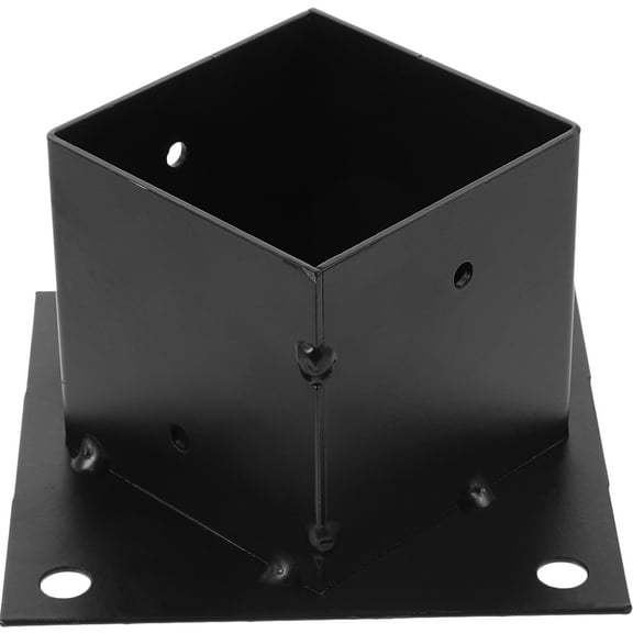 BERTDOMD Heavy Duty Mailbox Anchor Bracket Metal Deck Porch Railing Support Base Fence Post Base Protector