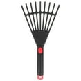 thumbnail image 1 of BERTDOMD Small Leaf Rake with Handle, Plastic Garden Rake Tool for Yard, Lawn, and Outdoor Cleanup, 1 of 6