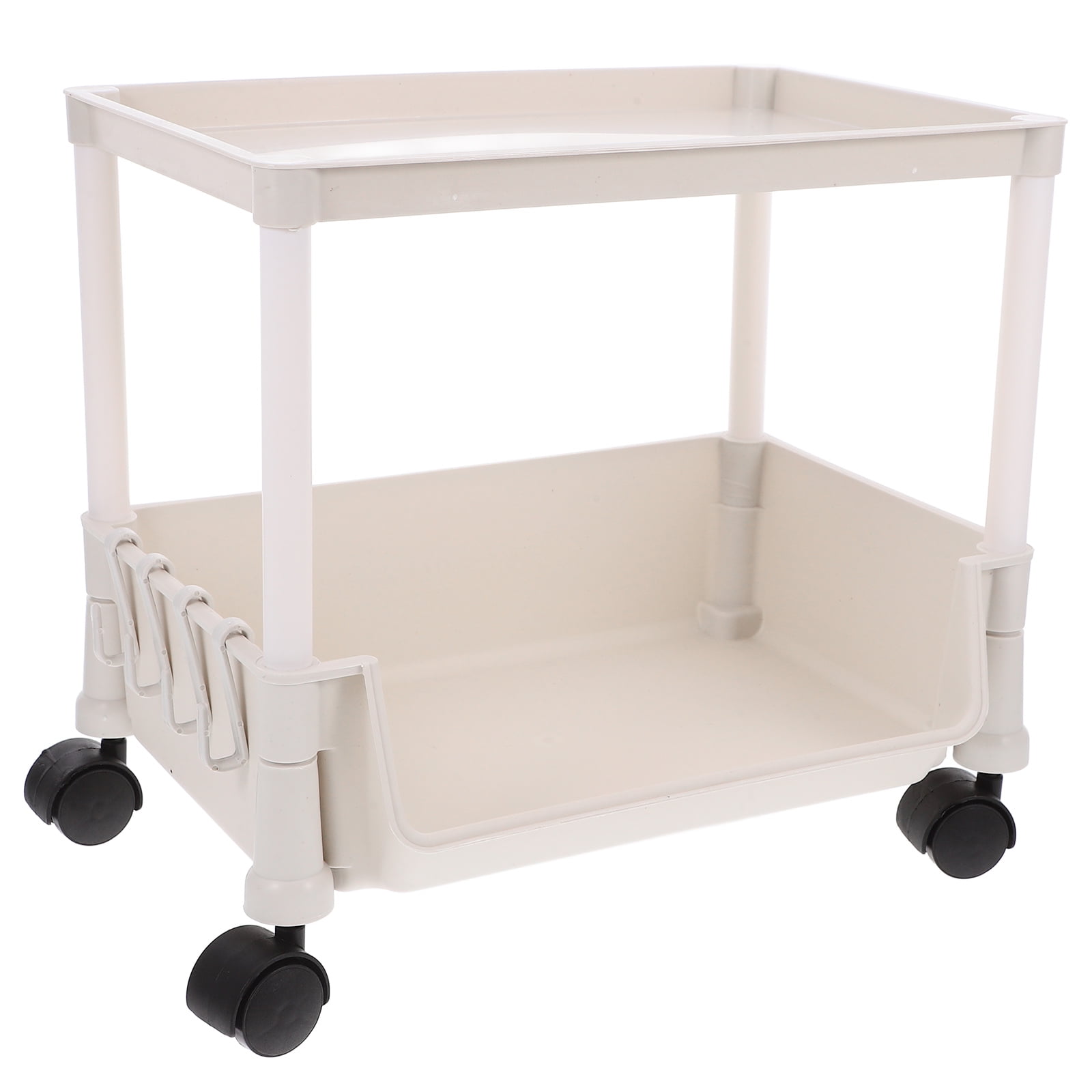 BERTDOMD Mobile Bookshelf Rolling Bookcase Book Storage Rack Movable ...