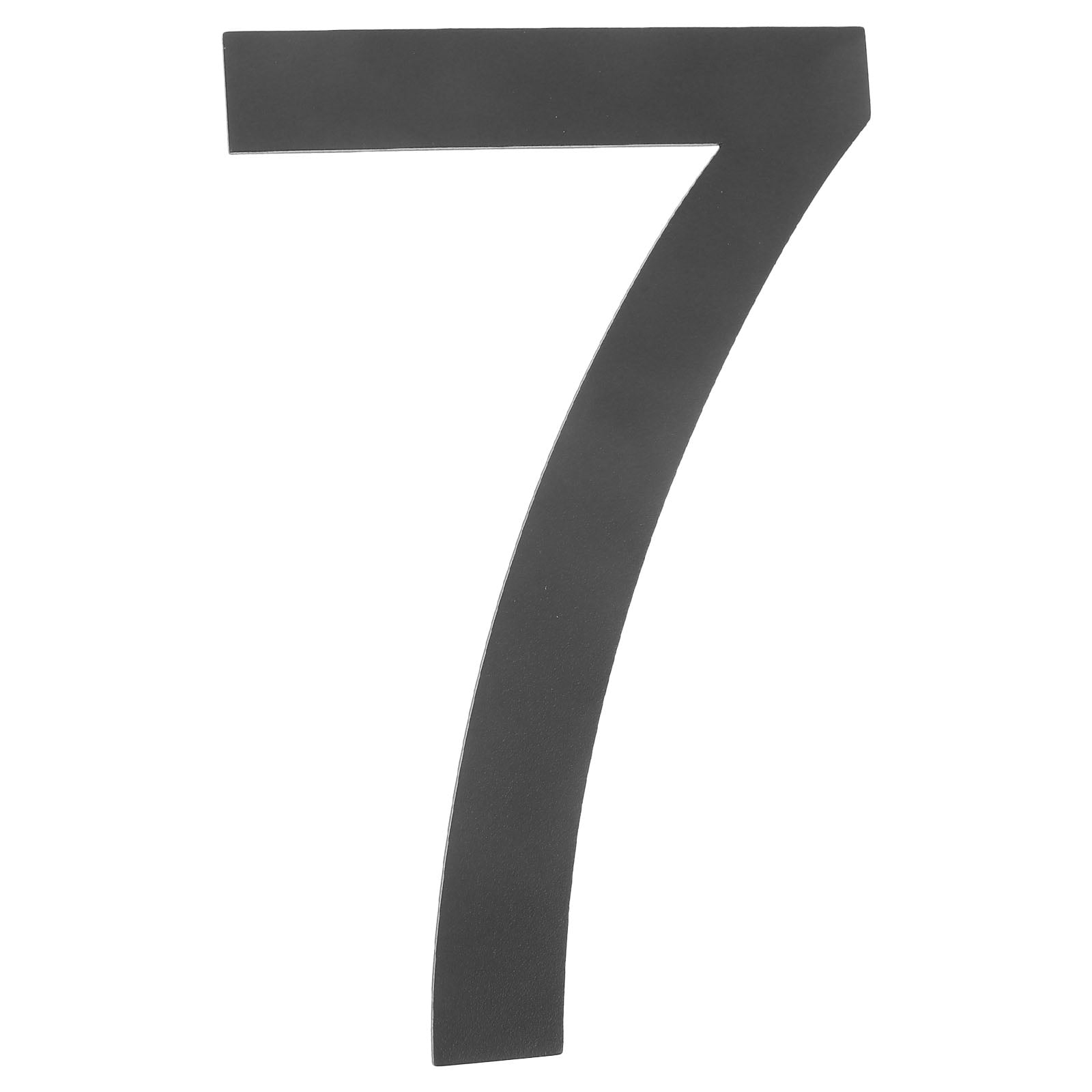 EXHUMKY BERTDOMD Black Stainless Steel Modern House Address Number Sign Plate with Easy Installation