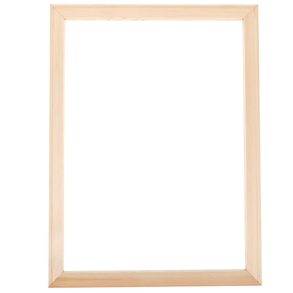 EXHUMKY Light Yellow Wood Photo Frame for Display Pictures Simple Empty Frame for Artists and Designers 1Pack