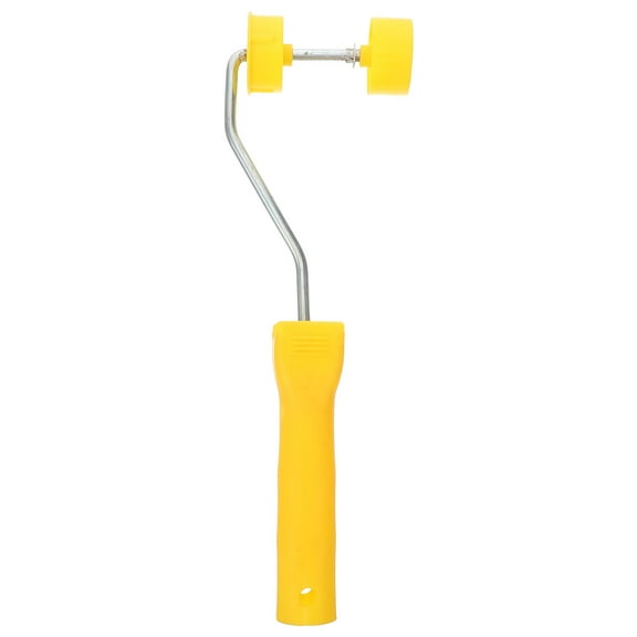 EXHUMKY BERTDOMD Plastic Paint Roller Handle for Wall and Ceiling Painting, Yellow Grip, 1 Set