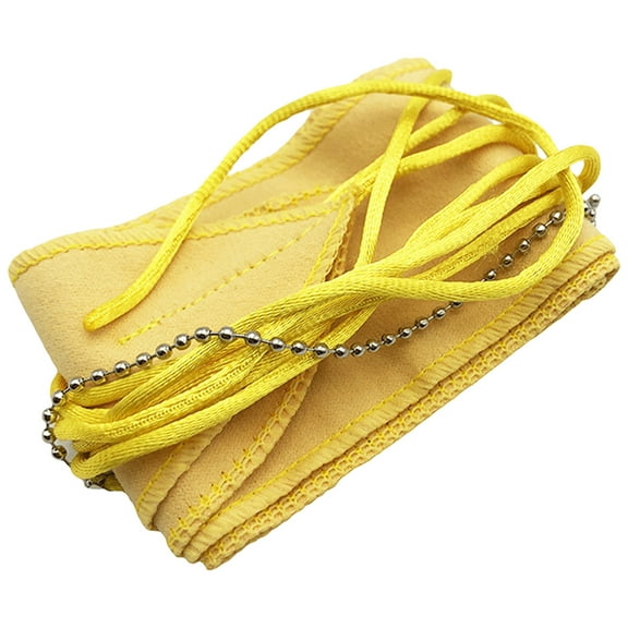 EXHUMKY Multi-Functional Yellow Cleaning Cloth Dual Velvet for Electronics, Glass, Instruments, and Household