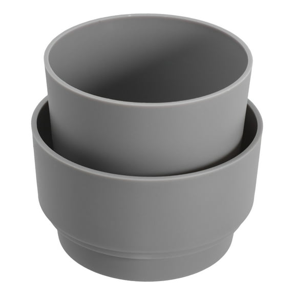 EXHUMKY Grey Plastic Planter Hidden Storage Box for Outdoor Use, Secure Cash and Valuables Safe Container