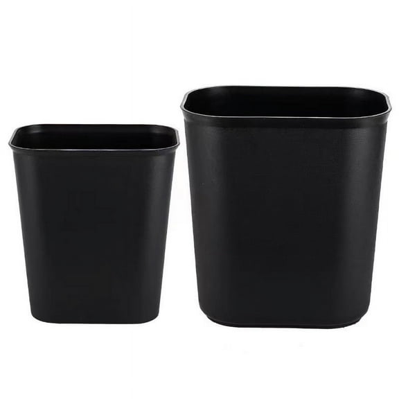 BERTDOMD Small Plastic Trash Can for Bathroom and Office Waste Bin, Home Garbage Can, Compact Wastebasket, No Lid, Trash Container