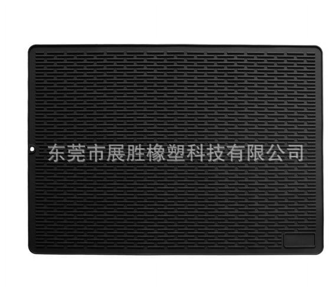 HEMOTON Silicone Stove Top Mat for Induction Cooktop Heat Resistant and Insulated Black Easy to Clean for Daily Use