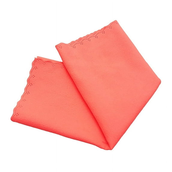 EXHUMKY Universal Orange Instrument Cleaning Cloth - Polishing and Wiping Cloth for Guitars, Violins, and Other Musical Instruments