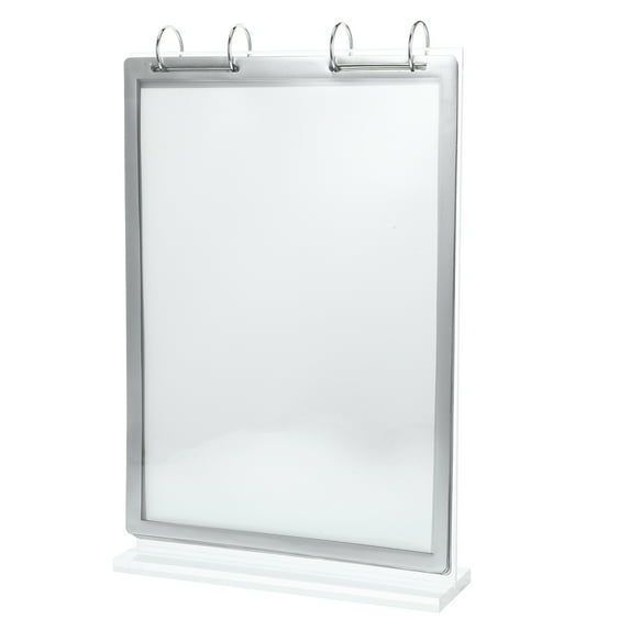 BERTDOMD Double-Sided Acrylic Table Menu Display Stand Clear A4 Menu Sign Holder for Restaurant or Cafe