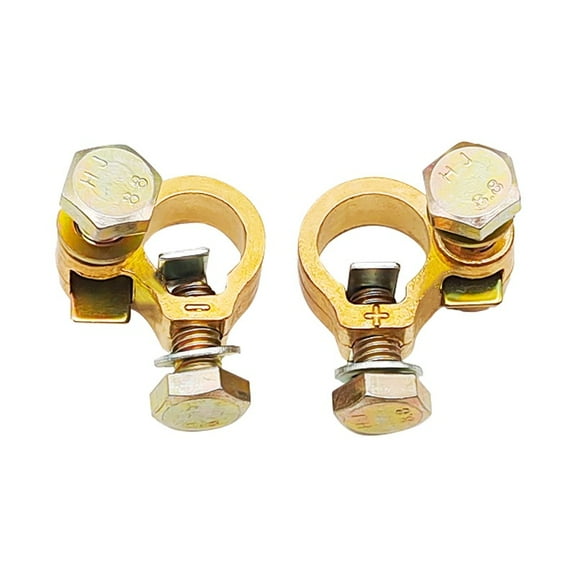 BERTDOMD Universal Battery Terminal Clamps Heavy Duty Cable End Connector Top Post Battery Terminals End Clamp Set For Truck Rv Marine Boat Car