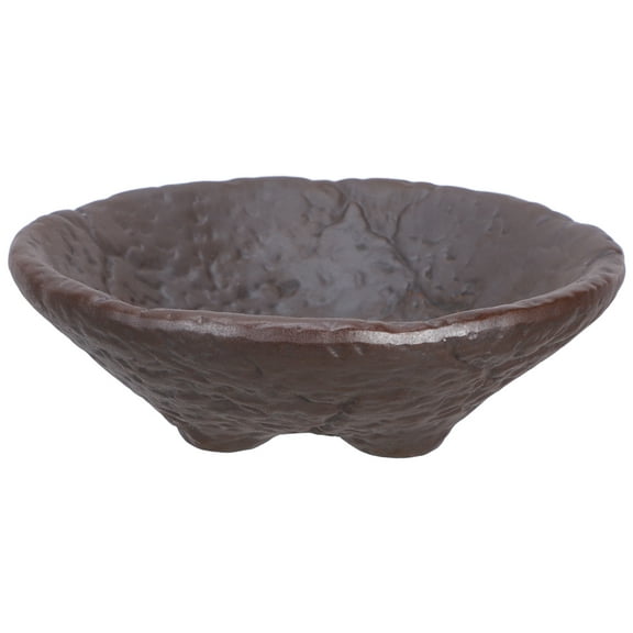 BERTDOMD Vintage Japanese Ceramic Bonsai Pot, Round Indoor Planter Vase for Bonsai, Garden Decor, Flower Arrangement Accessory