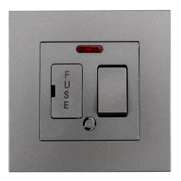 EXHUMKY BERTDOMD Grey PC Mounted Fuse Switch Panel with Short Circuit , Easy to Install for Home Electrical Use