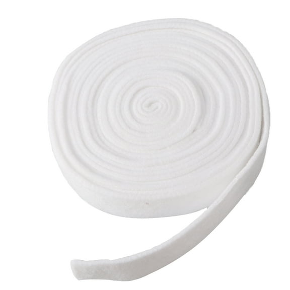 EXHUMKY White Felt Fabric Ribbon for Holiday Wreaths, Crafting, Wrapping, Home Decor, Projects and Seasonal Decorations