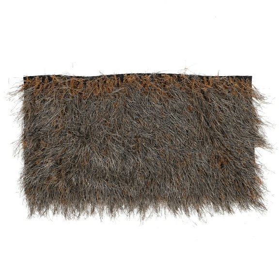 EXHUMKY Grey Plastic Imitation Thatch Roof Material for Crafts and Tropical Decor, and Easy to Use