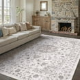 thumbnail image 1 of BERTHMEER 10'x14' Large Vintage Oriental Area Rugs for Living Room Bedroom Office Dining Room Farmhouse Gray Oriental Rugs Non Slip Traditional Rugs Carpets, 1 of 8