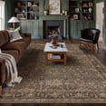 thumbnail image 1 of BERTHMEER 12'x15' Large Area Rugs for Living Room Dining Room Farmhouse Bedroom Office Oriental Vintage Traditional Rugs Washable Non Slip Indoor Rugs Carpets, Brown, 1 of 8