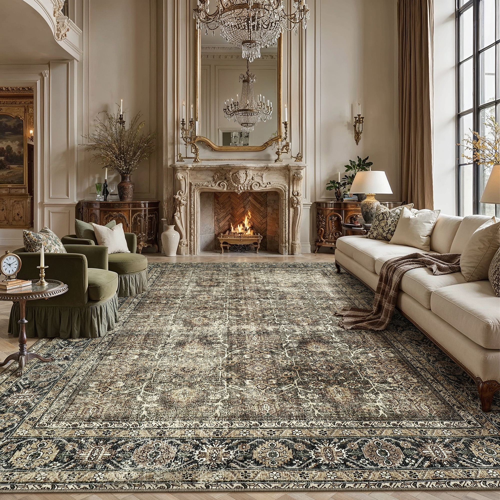 BERTHMEER 12'x15' Area Rugs for Living Room Bedroom Dining Room Office ...