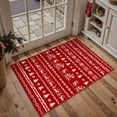 thumbnail image 1 of BERTHMEER 2'X3' Christmas Area Rug Christmas Rugs for Indoor Entryway Entrance Kitchen Soft Machine Washable Non-slip Rug,Red, 1 of 6