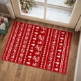 thumbnail image 1 of BERTHMEER 2'X3' Christmas Area Rug Christmas Rugs for Indoor Entryway Entrance Kitchen Soft Machine Washable Non-slip Rug,Red, 1 of 5