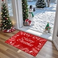 thumbnail image 1 of BERTHMEER 2'X3' Christmas Rug Red Washable Indoor Mat for Entrance Entryway Bedroom Bathroom Kitchen Floral Print Non-slip Rug,Red, 1 of 6