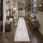 BERTHMEER 2x10 Washable Runner Rugs for Hallway Kitchen Entryway Non-slip, Gray