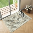 thumbnail image 1 of BERTHMEER 2'x3' Area Rugs Small Rugs with Rubber Backing for Door Bedroom Washable Entryway Rugs indoor non skid non-slip, Brown Multi, 1 of 6