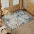 thumbnail image 1 of BERTHMEER 2'x3' Blue Small Abstract Area Rugs for Bathroom Bedroom Entryway Kitchen Dorm Entrance Modern Non Slip Washable Contemporary Distressed Rugs, 1 of 5
