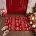 thumbnail image 1 of BERTHMEER 2'x3' Christmas Area Rugs Indoor Doormat Kitchen Bathroom Living Room Entryway Laundry Room Boho Washable Rugs Non-slip Holiday Decor Small Throw Rugs Red, 1 of 5