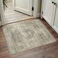 thumbnail image 1 of BERTHMEER 2'x3' Small Area Rugs for Entryway Bathroom Laundry Bedroom Entrance Kitchen Dorm Tawny Non Slip Washable Vintage Light Brown Traditional Oriental Carpets Distressed Rugs, 1 of 7