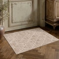 thumbnail image 1 of BERTHMEER 2'x3' Small Area Rugs for Entryway Laundry Bathroom Bedroom Entrance Geometric Checkered Rhombus Pattern Rugs Dorm Brown Non Slip Washable Modern Contemporary Carpets, 1 of 6