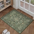 thumbnail image 1 of BERTHMEER 2'x3' Small Area Rugs Washable Throw Rugs for Entryway Kitchen Doorway Entrance Indoor Traditional Doormats Non-slip Washable Rugs,Blackish Green, 1 of 1