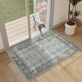thumbnail image 1 of BERTHMEER 2'x3' Small Area Rugs Washable for door Entryway Bedroom indoor Distressed Rugs, Gray, 1 of 4