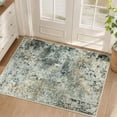 thumbnail image 1 of BERTHMEER 2'x3' Small Area Rugs for Bathroom Bedroom Entryway Kitchen Dorm Entrance Non-Slip Washable Modern Abstract Rugs,Green and Golden, 1 of 6