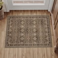 thumbnail image 1 of BERTHMEER 2'x3' Small Area Rugs for Bedroom Entryway Kitchen Dorm Entrance Vintage Non Slip Washable Oriental Traditional Rugs,Brown, 1 of 6