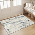 thumbnail image 1 of BERTHMEER 2'x3' Small Area Rugs for Entryway Doorway Kitchen Bedrooom Indoor Machine Washable Non-slip Rugs,Blue&Beige, 1 of 5