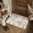 thumbnail image 1 of BERTHMEER 2'x3' Small Area Rugs for Entryway Doorway Kitchen Bedrooom Indoor Machine Washable Non-slip Rugs,Brown&Yellow, 1 of 6