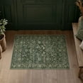 thumbnail image 1 of BERTHMEER 2'x3' Small Area Rugs for Entryway Entrance Doorway Indoor Doormats Machine Washable Non-slip Rugs,Deep Green, 1 of 7