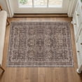 thumbnail image 1 of BERTHMEER 2'x3' Small Area Rugs for Kitchen Bedroom Entryway Dorm Entrance Bathroom Vintage Non Slip Washable Traditional Oriental Rugs,Red Brown, 1 of 7