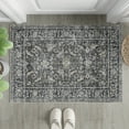 thumbnail image 1 of BERTHMEER 2'x3' Small Black Area Rugs for Bathroom Bedroom Entryway Kitchen Dorm Entrance Vintage Non Slip Washable Oriental Traditional Distressed Rugs, 1 of 6