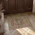 thumbnail image 1 of BERTHMEER 2'x3' Small Brown Area Rugs for Entryway Bathroom Bedroom Kitchen Dorm Entrance Non Slip Washable Vintage Traditional Carpets Oriental Accent Distressed Doormats, 1 of 5