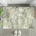 thumbnail image 1 of BERTHMEER 2'x3' Small Modern Abstract Area Rugs for Bathroom Bedroom Entryway Kitchen Dorm Entrance Non Slip Washable Distressed Contemporary Indoor Rugs,Green, 1 of 2