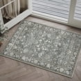 thumbnail image 1 of BERTHMEER 2'x3' Small Vintage Floral Area Rugs for Entryway Doorway Indoor Doormats Bathroom Machine Washable Non-slip,Gray, 1 of 7