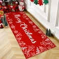 thumbnail image 1 of BERTHMEER 2'x5' Christmas Runner Rugs Indoor Doormat for Hallway Kitchen Bathroom Living Room Entryway Laundry Room Red Washable Rugs Non-slip Holiday Decor Throw Rugs, 1 of 6