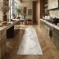 thumbnail image 1 of BERTHMEER 2'x6' Abstract Runner Rugs for Hallways Bathroom Bedroom Entryway Entrance Kitchen Washable Non Slip Modern Contemporary Distressed Indoor Runner Rugs,Beige, 1 of 7