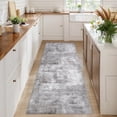 thumbnail image 1 of BERTHMEER 2'x6' Abstract Runner Rugs for Hallway Entryway Kitchen Washable non-slip, Gray, 1 of 6