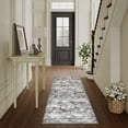 thumbnail image 1 of BERTHMEER 2'x6' Abstract Runner Rugs for Hallway Kitchen Entryway Washable non-slip, Gray, 1 of 8